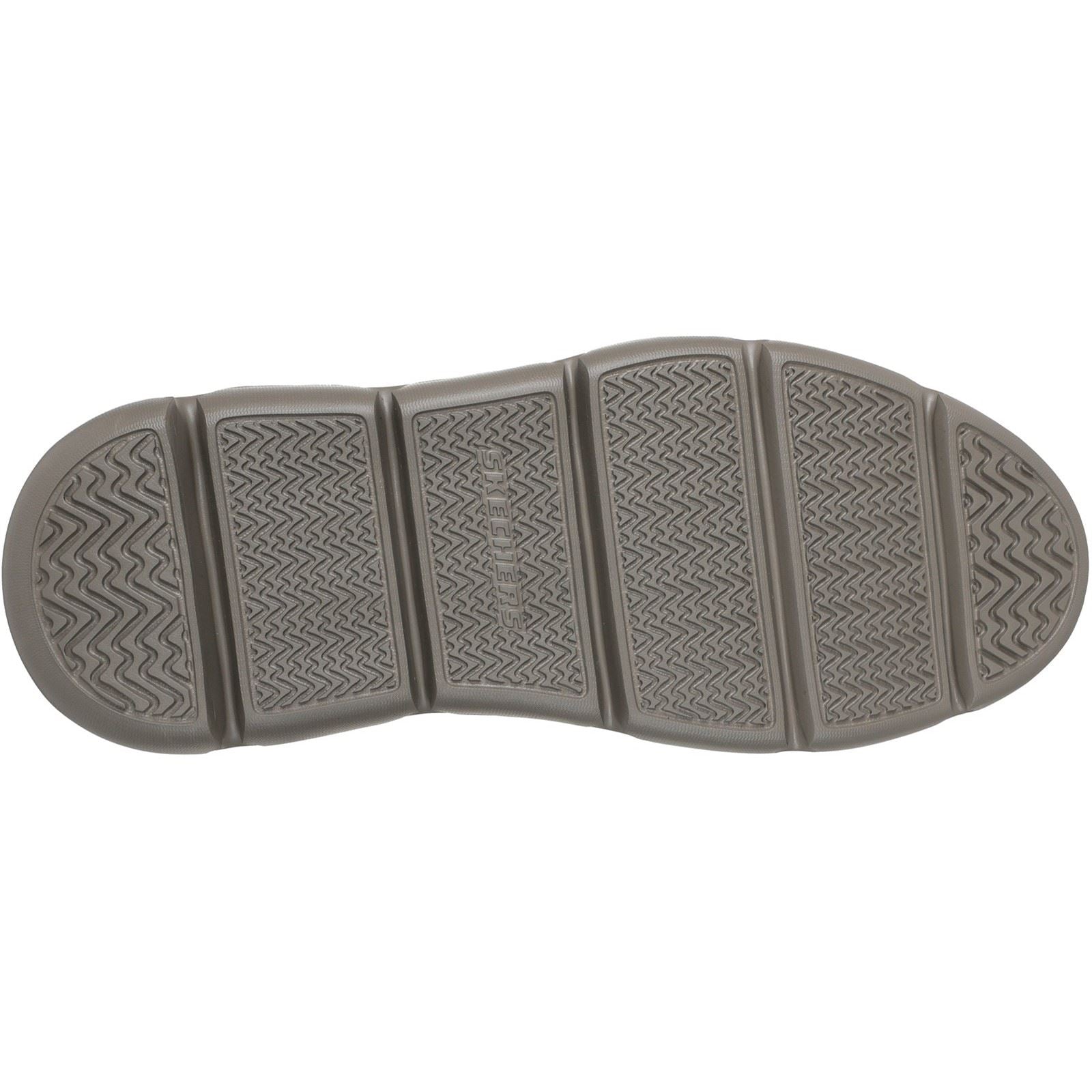 Skechers Garza Duran Leather Men's Dark Brown Lace-Up Shoes