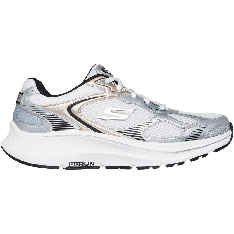 Skechers GO RUN Consistent 2.0 Volt Leather Women's White/Silver/Black Trainers