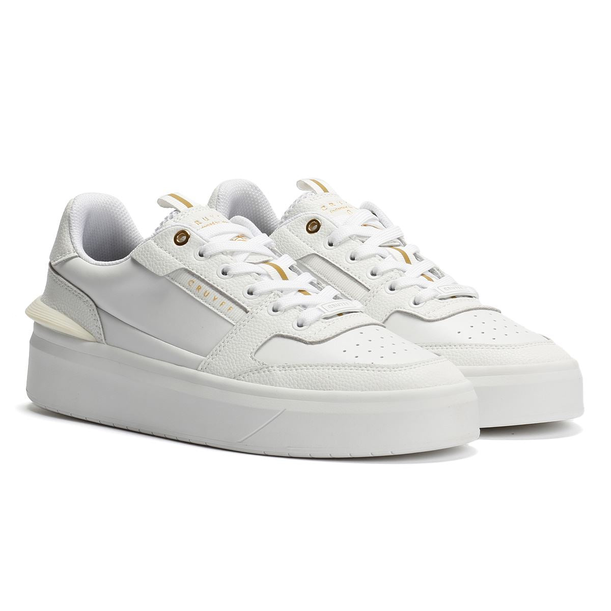 Cruyff Endorsed Tennis Leather Men's White Trainers