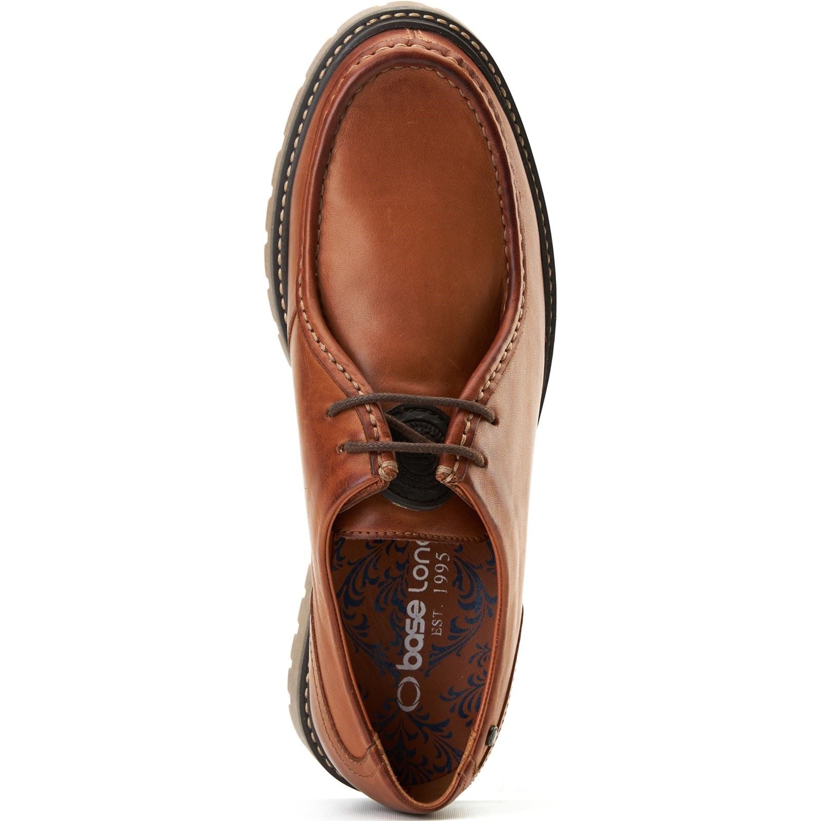Base London Carbon Leather Men's Tan Moccasins Shoes