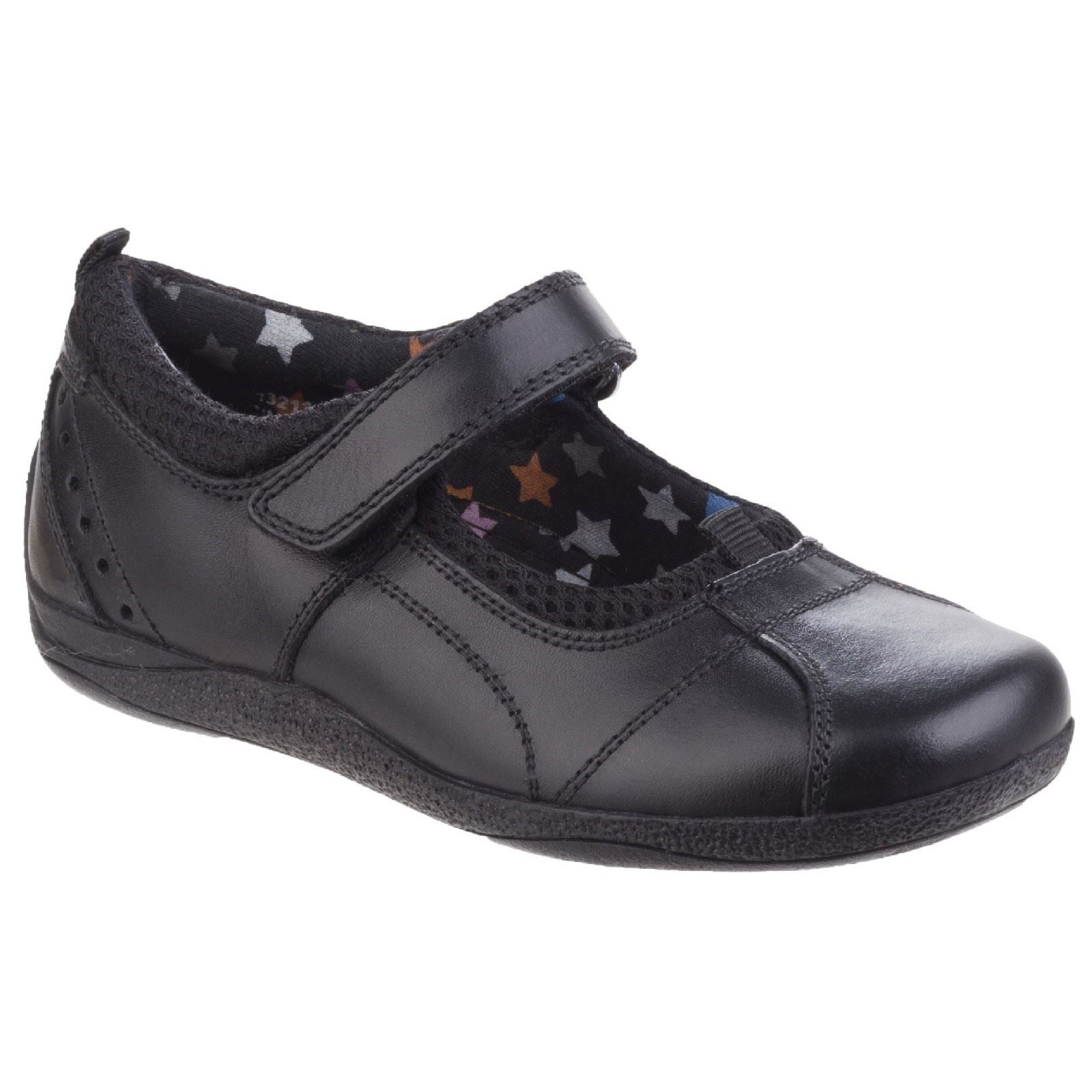 Hush Puppies Cindy Youth Girl's Black Leather Shoes