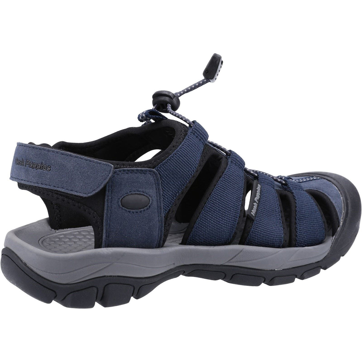 Hush Puppies Peru Synthetic/Webbing Men's Navy Sandals