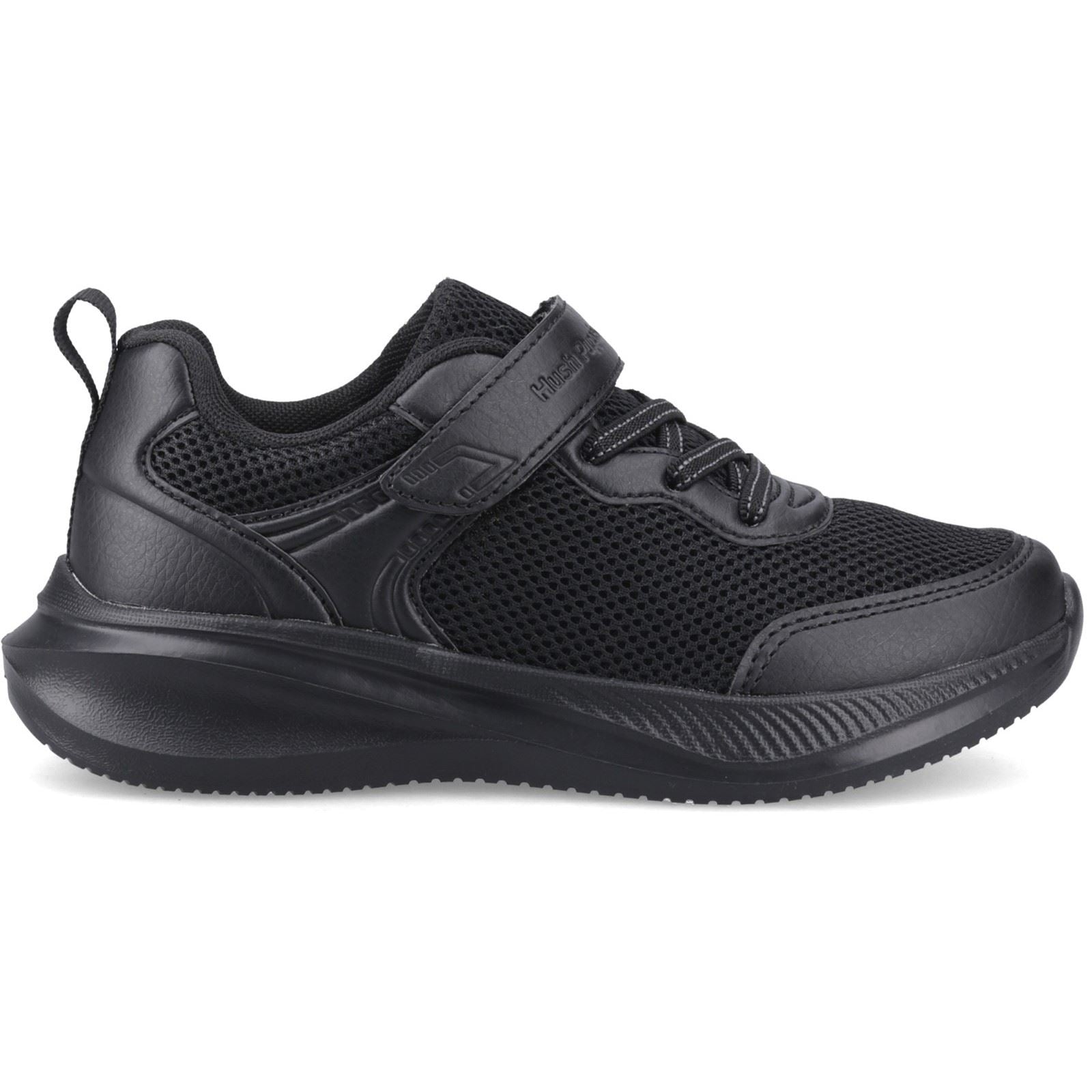 Hush Puppies Marty Trainer Textile Black Trainers