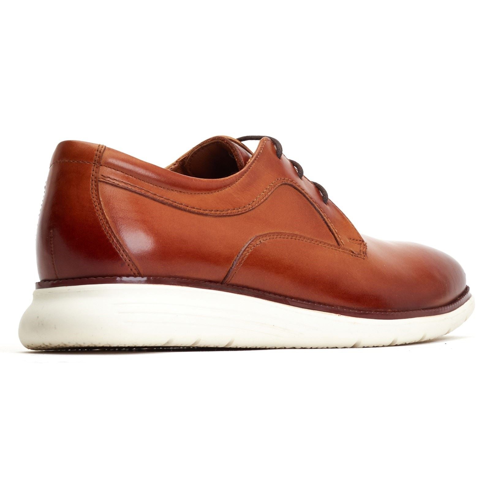Base London Wing Leather Men's Burnt Tan Derby Shoes