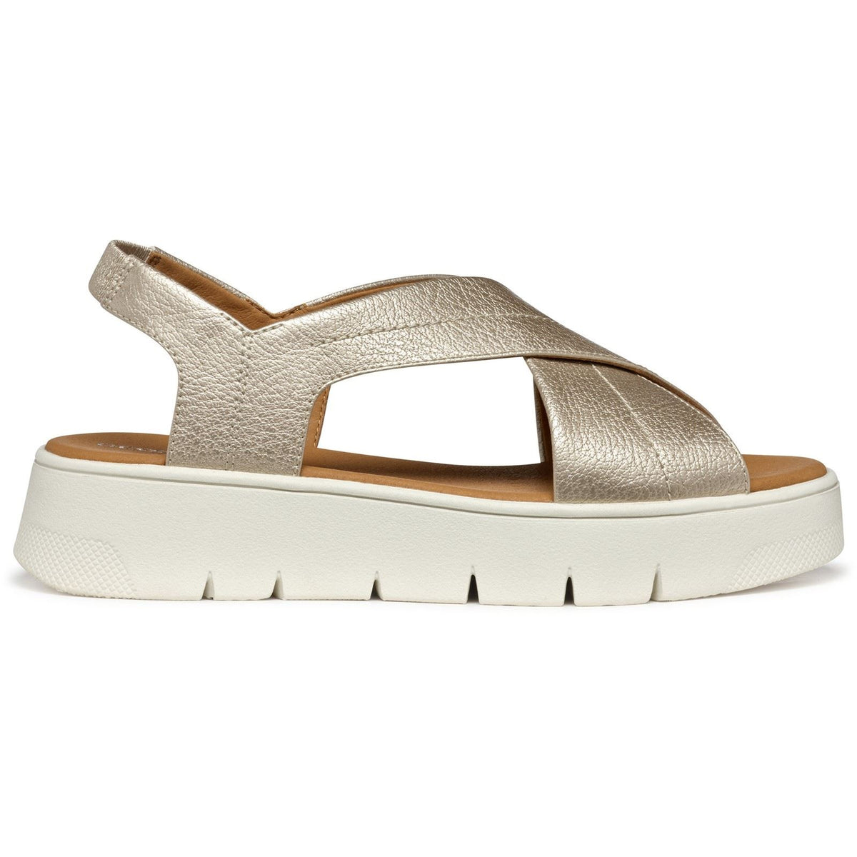 Geox D DANDRA 40 Synthetic Women's Light Gold Sandals