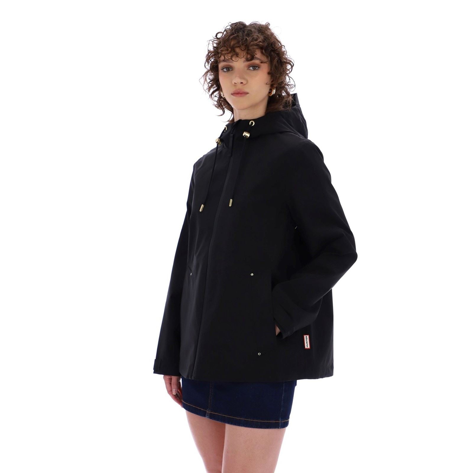 Hunter Original Lightweight Waterproof Women's Black Rain Jacket