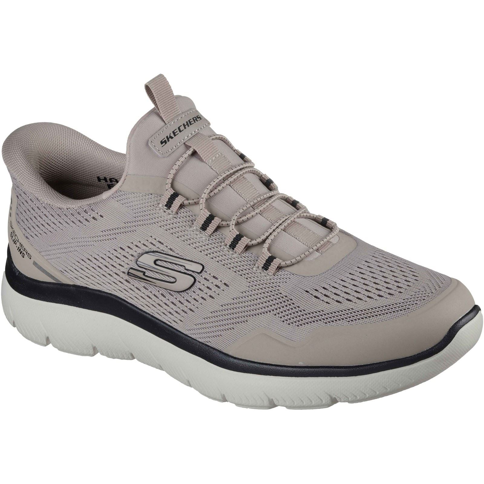 Skechers Summits Top Rate Textile Men's Taupe/Black Standard Trainers