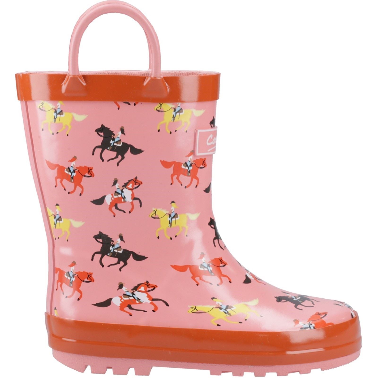 Cotswold Puddle Rubber Unisex Kid's Horses Wellington Boots
