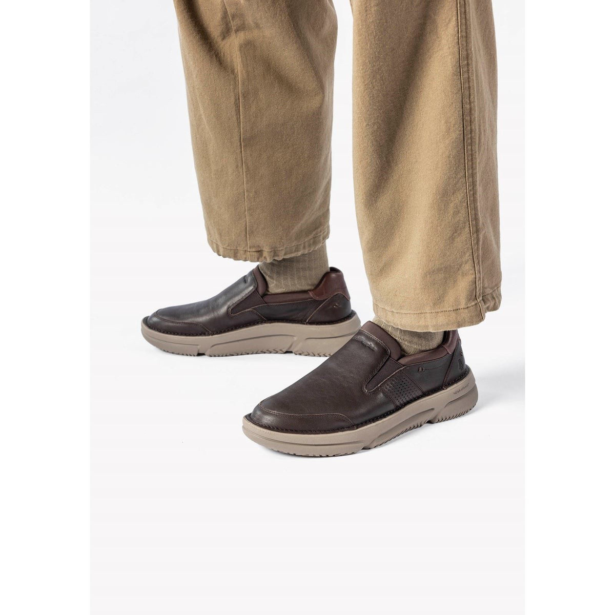 Hush Puppies Baylor Leather Men's Brown Loafers