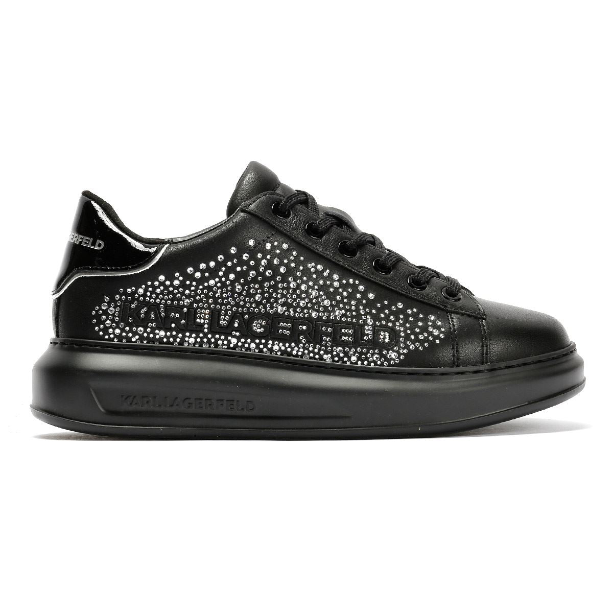 Karl Lagerfeld Kapri Konstellation Leather Women's Black/Silver Trainers