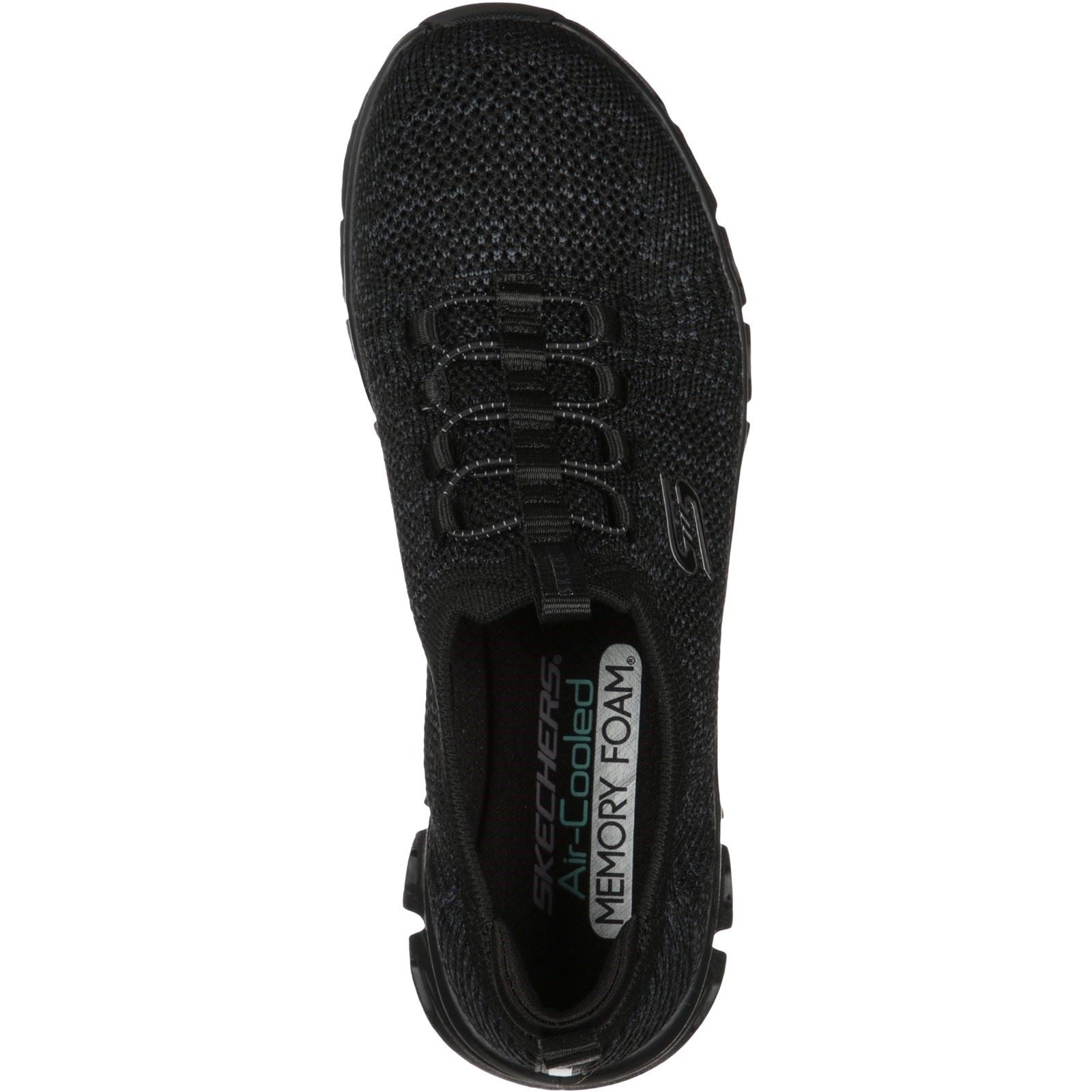Skechers Glide Step Textile Women's Black Trainers