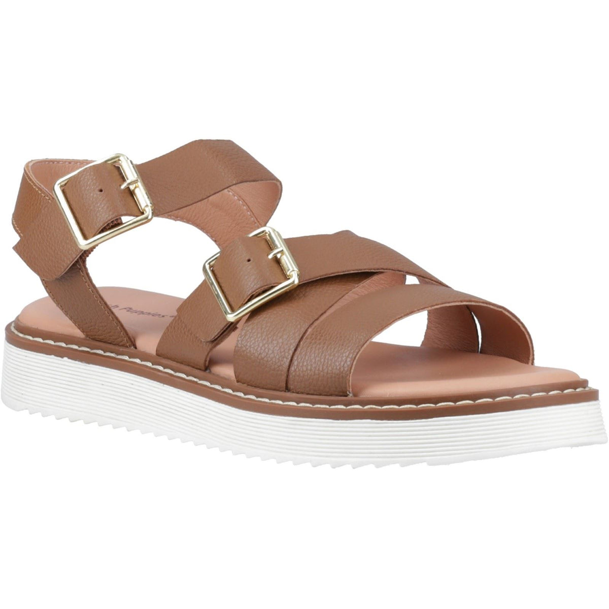 Hush Puppies Cady Leather Women's Tan Sandals