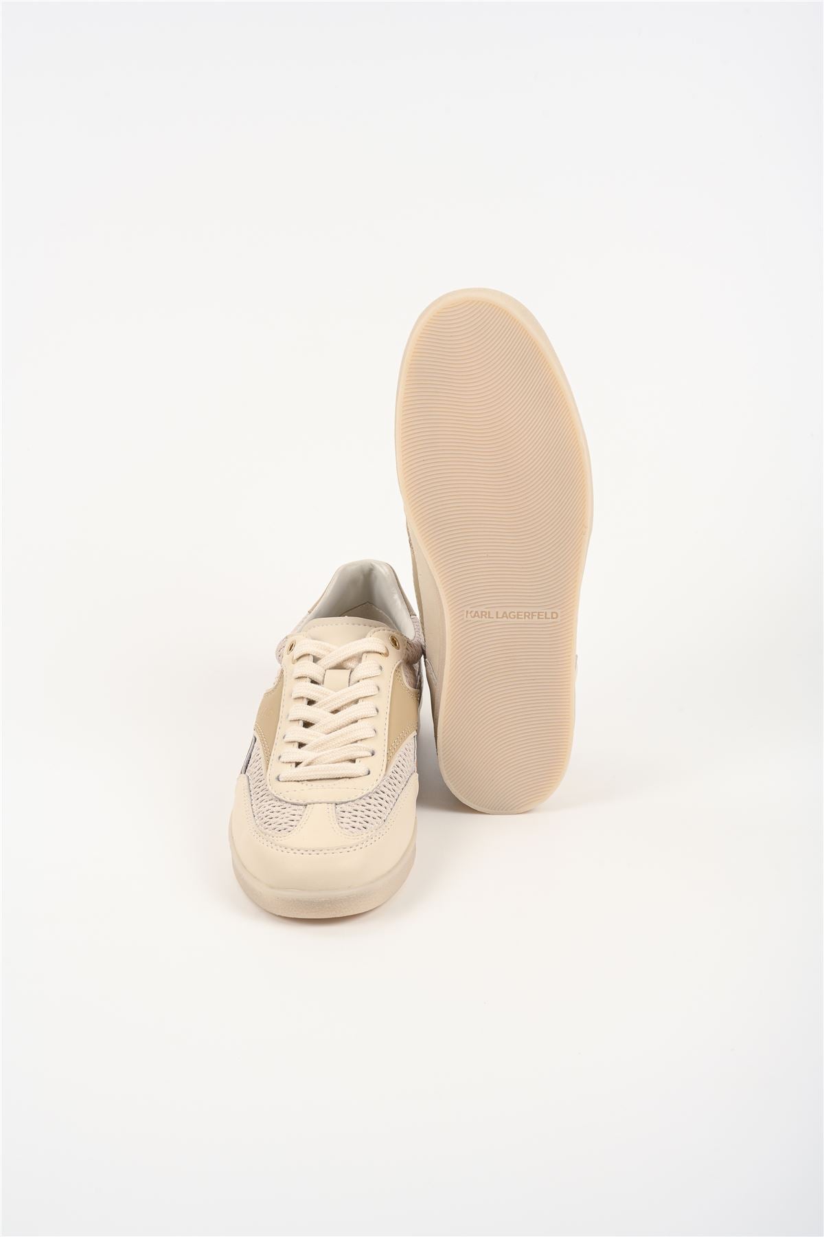 Karl Lagerfeld Kandidate Mesh Mix Women's Cream Trainers