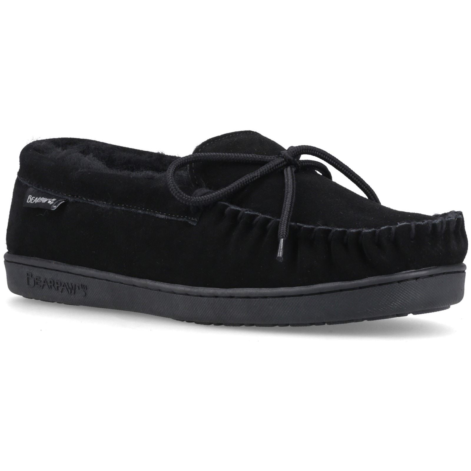 Bearpaw Moc II Suede Men's Black Slippers