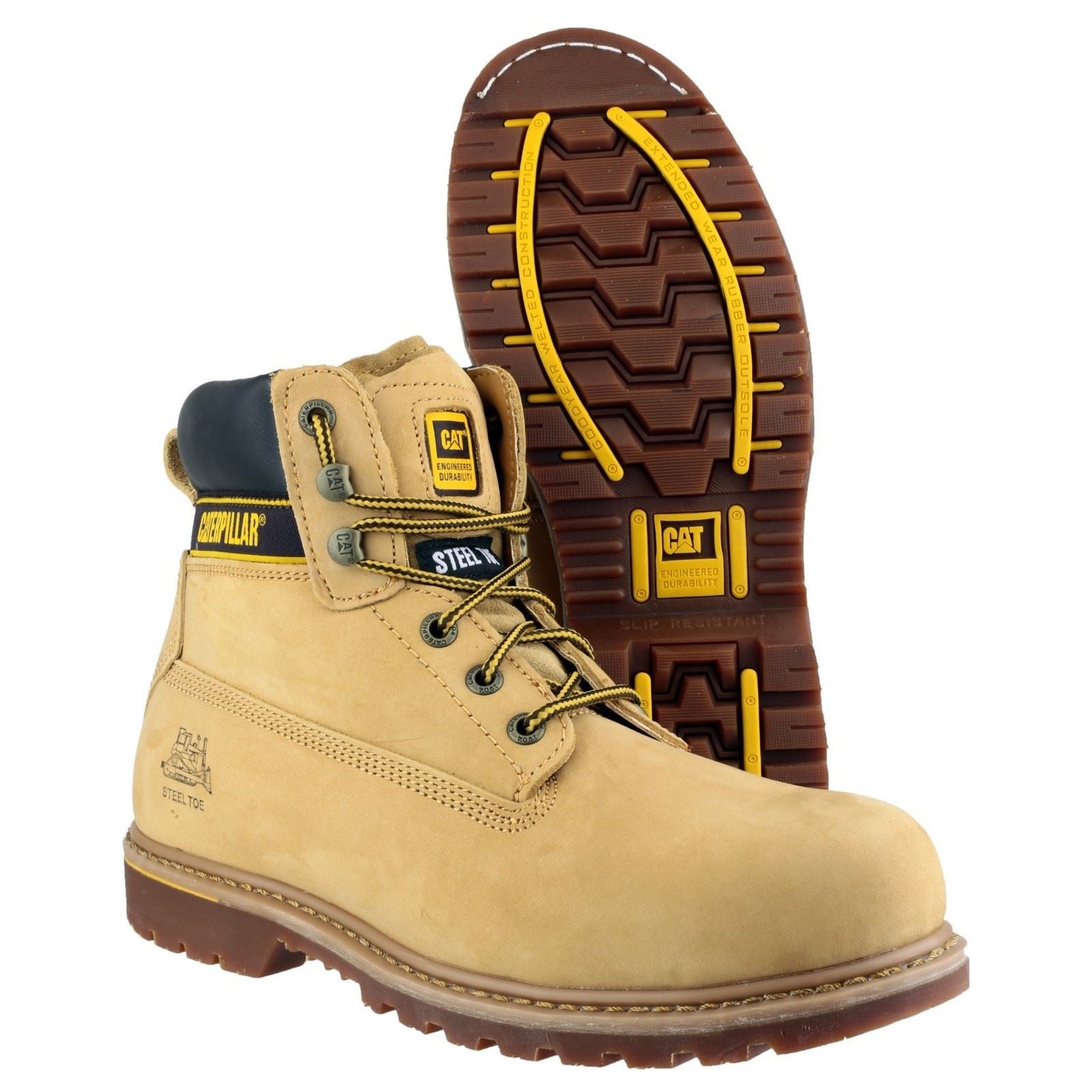 Caterpillar Holton Leather Honey Safety Boots