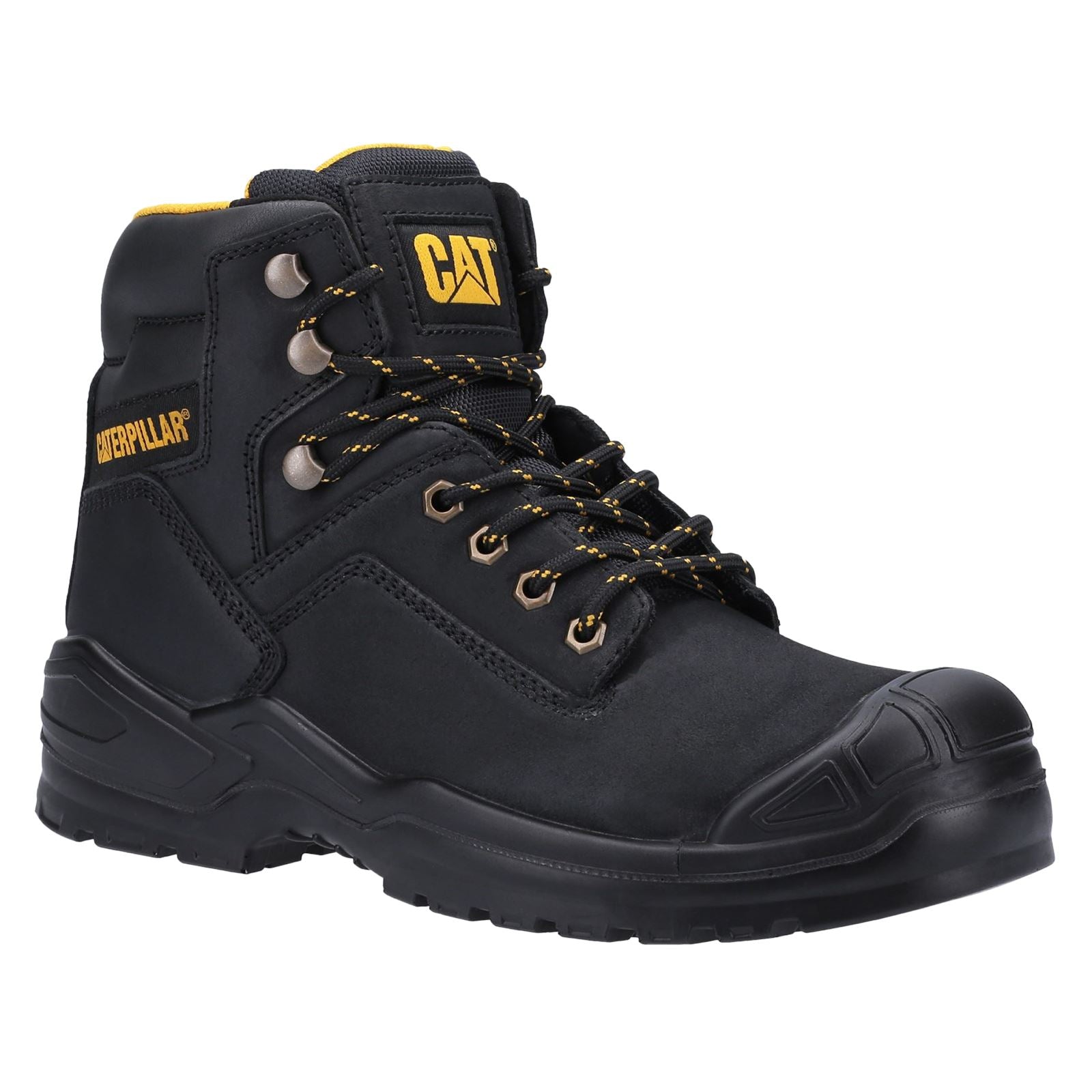 Caterpillar Striver Mid S3 Leather Black Safety Boots