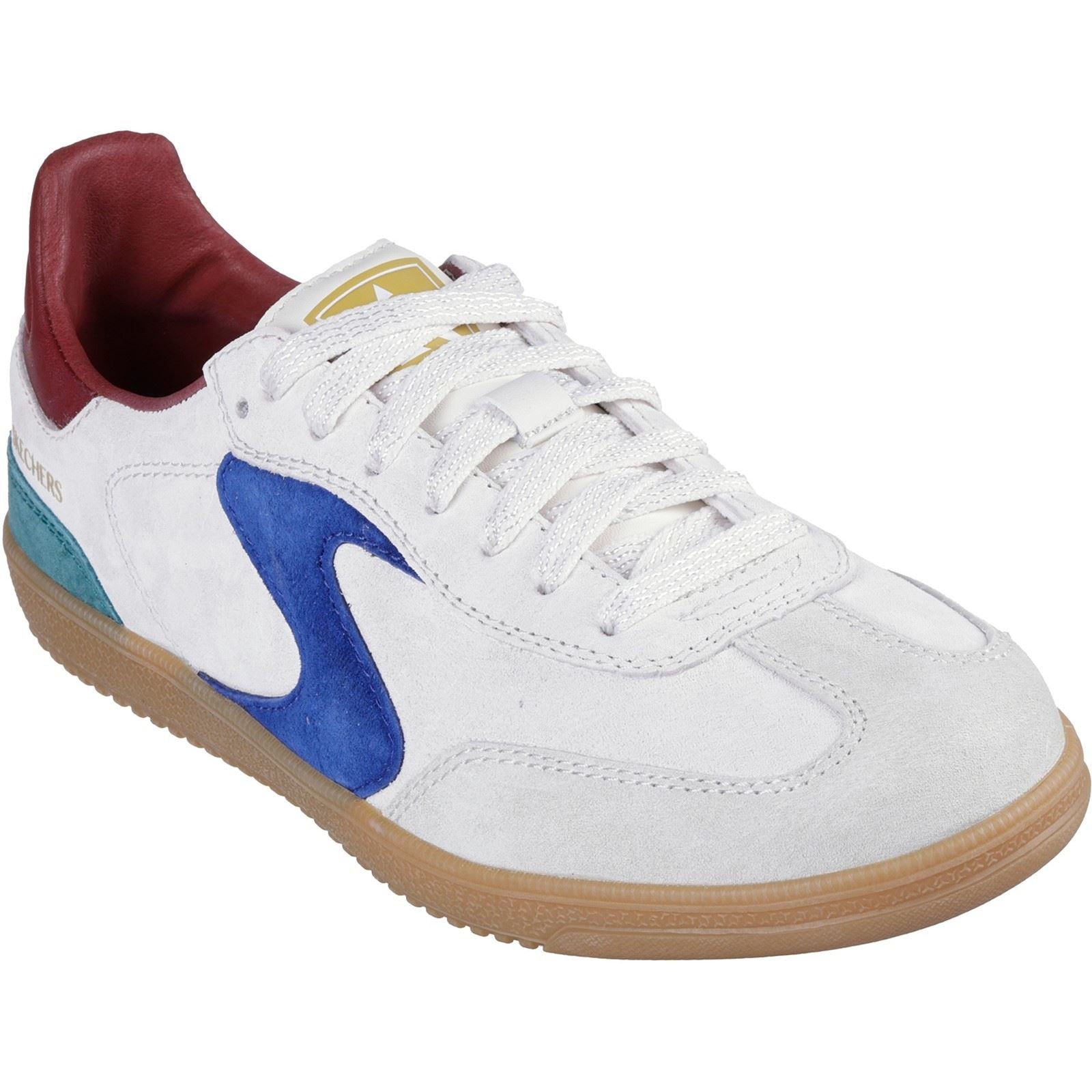 Skechers Hotshot For The Win Leather Women's Light Grey/Multi Trainers