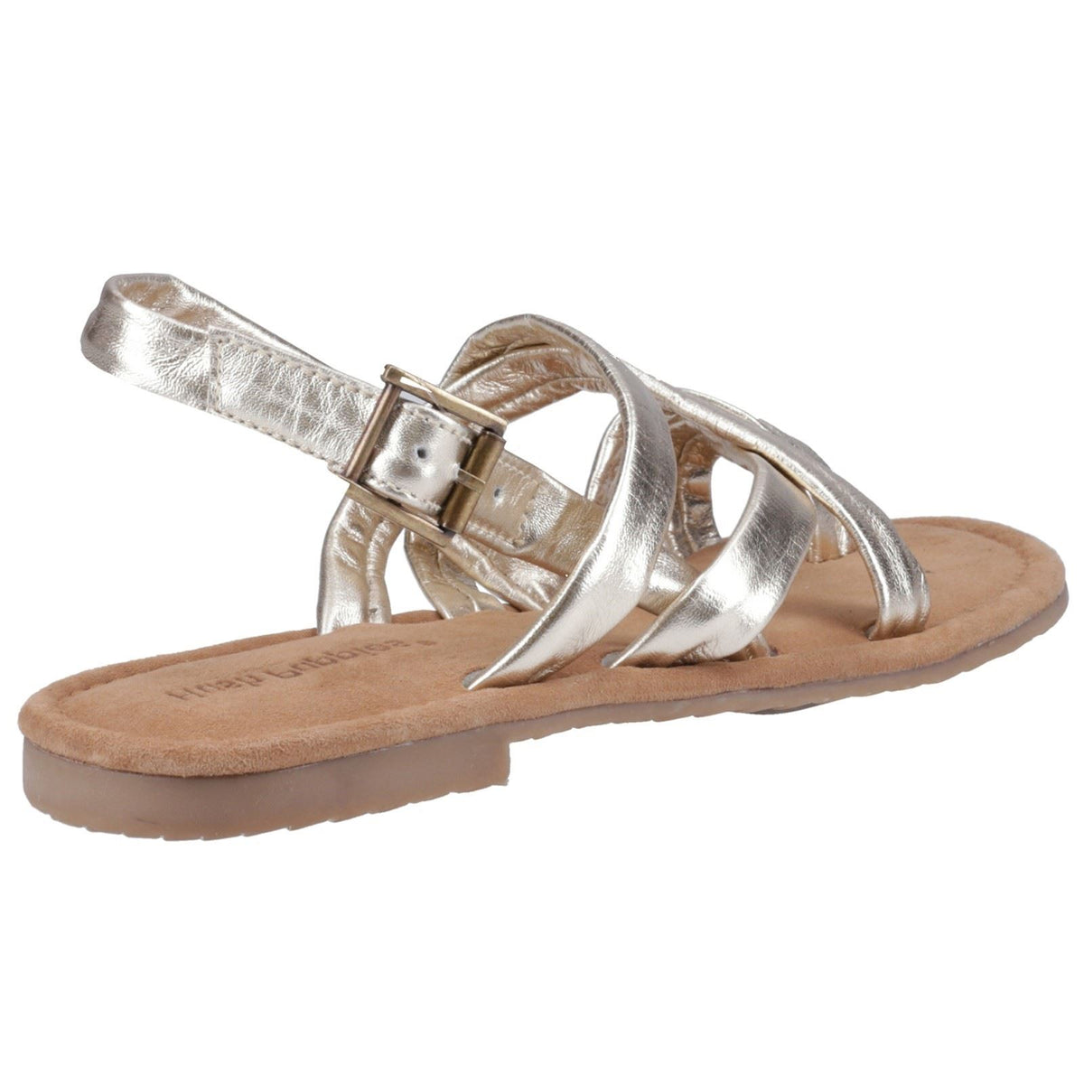 Hush Puppies Hope Leather Women's Gold Sandals