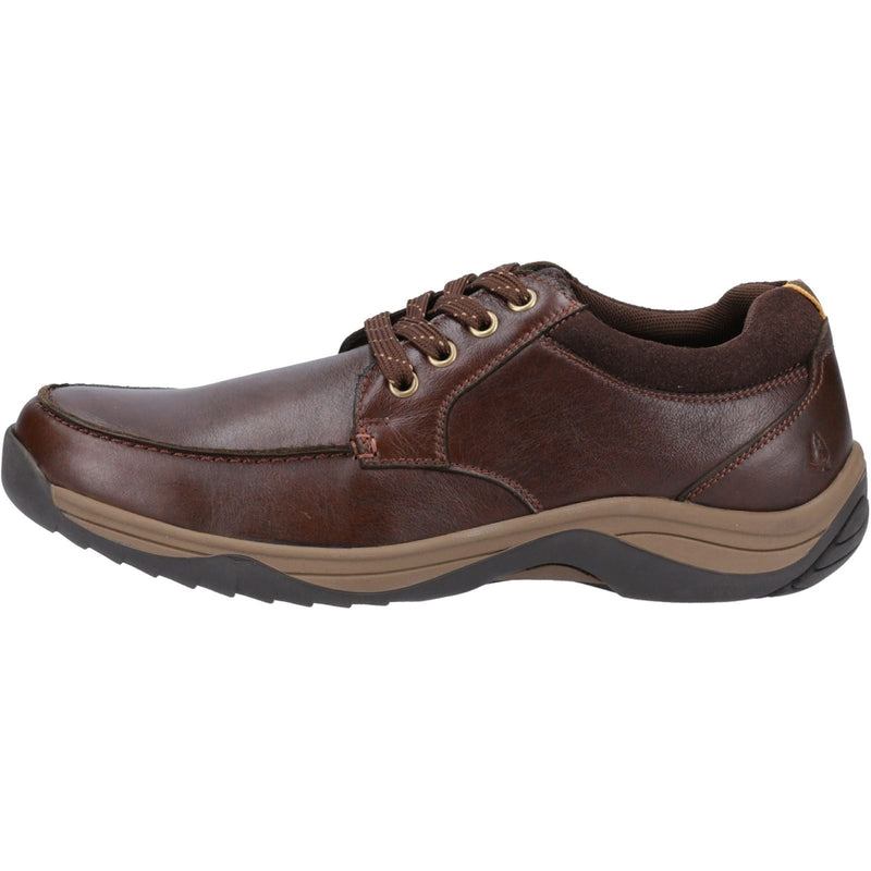 Hush Puppies Derek Leather Men's Coffee Lace-Up Shoes