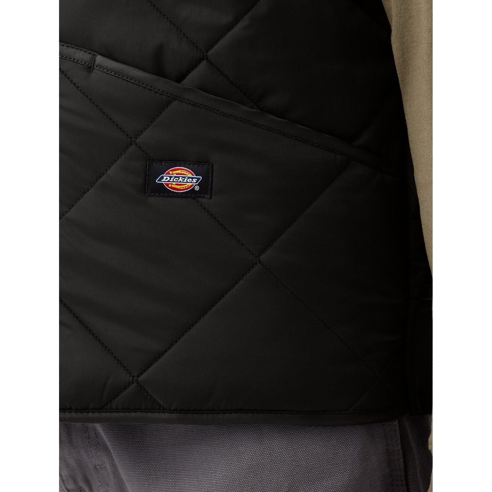 Dickies Diamond Quilted Vest Men's Black Gilets