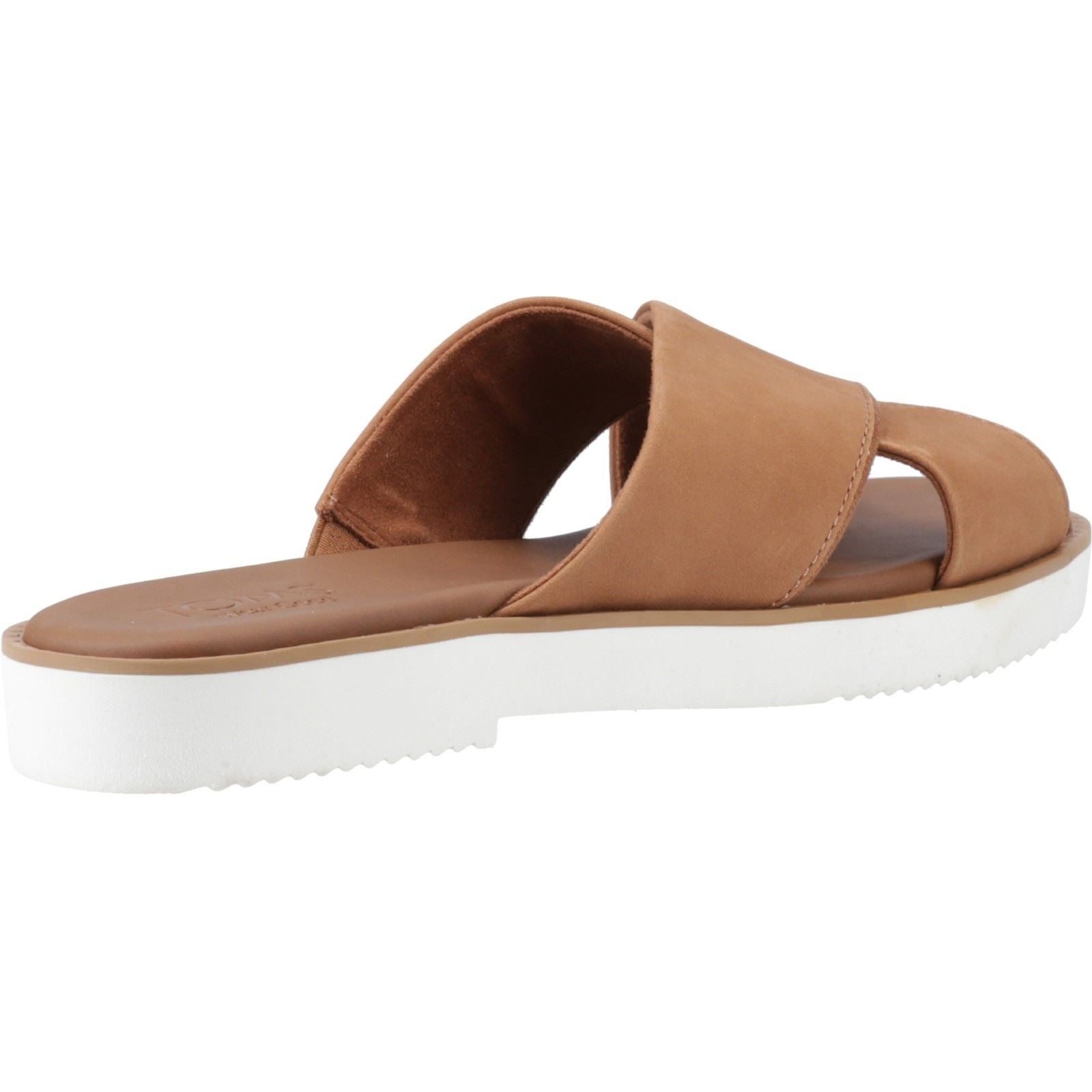 TOMS Mae Crossover Leather Women's Brown Sandals