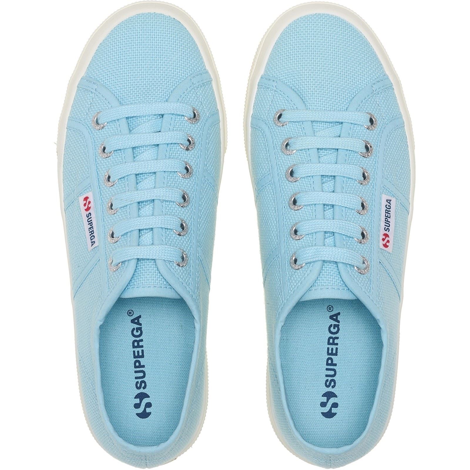Superga 2740 PLATFORM Cotton Women's Crystal Azul Trainers