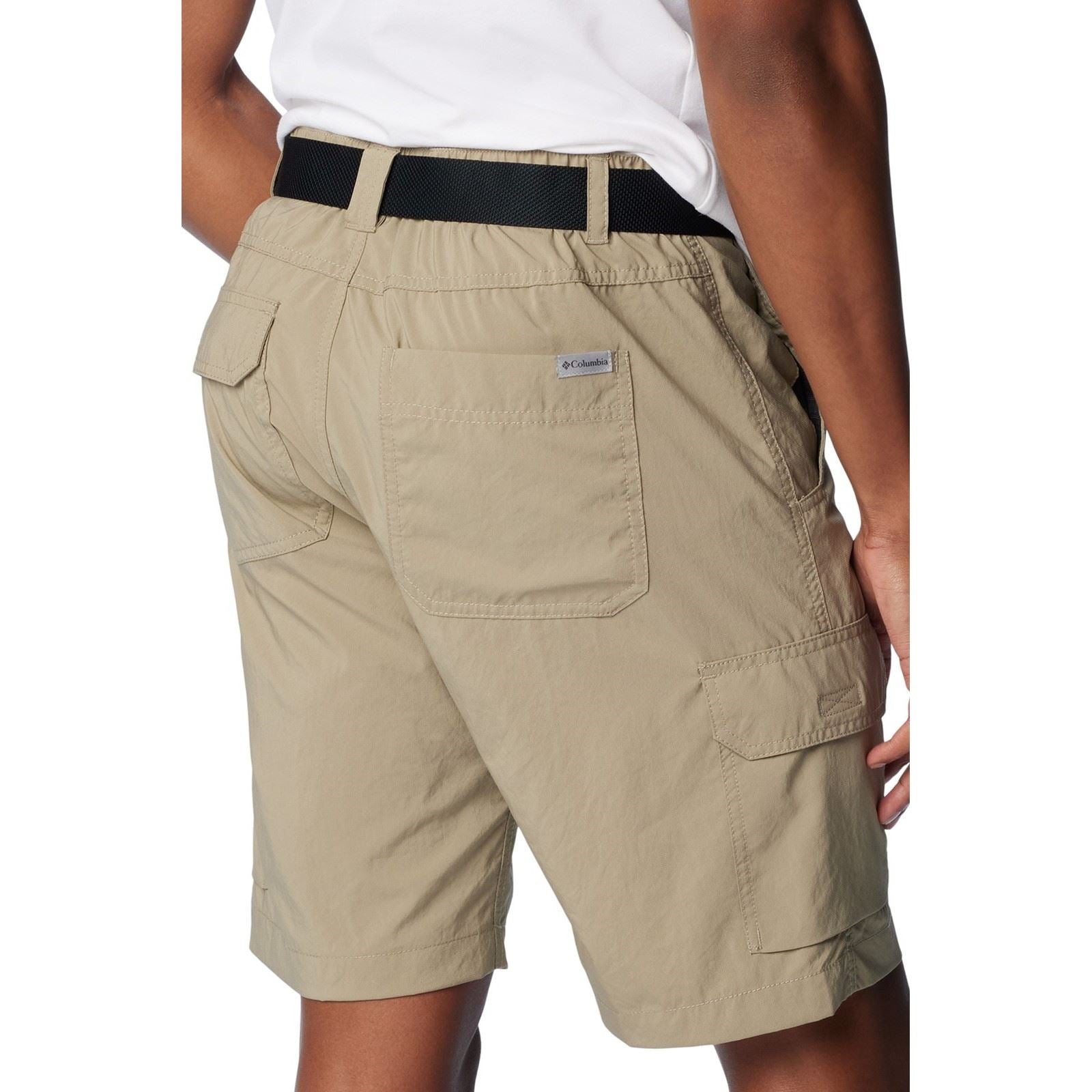 Columbia Silver Ridge Utility Cargo Short Polyester Men's Brown Knee-Length Shorts