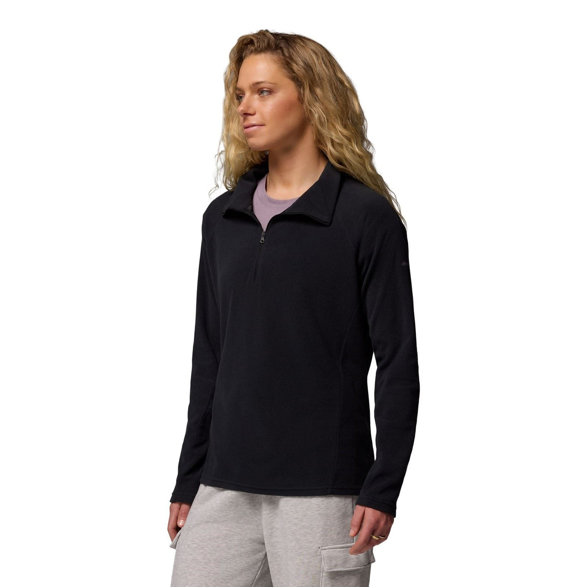 Columbia Glacial IV 1/2 Zip Polyester Women's Black Fleece Pullover