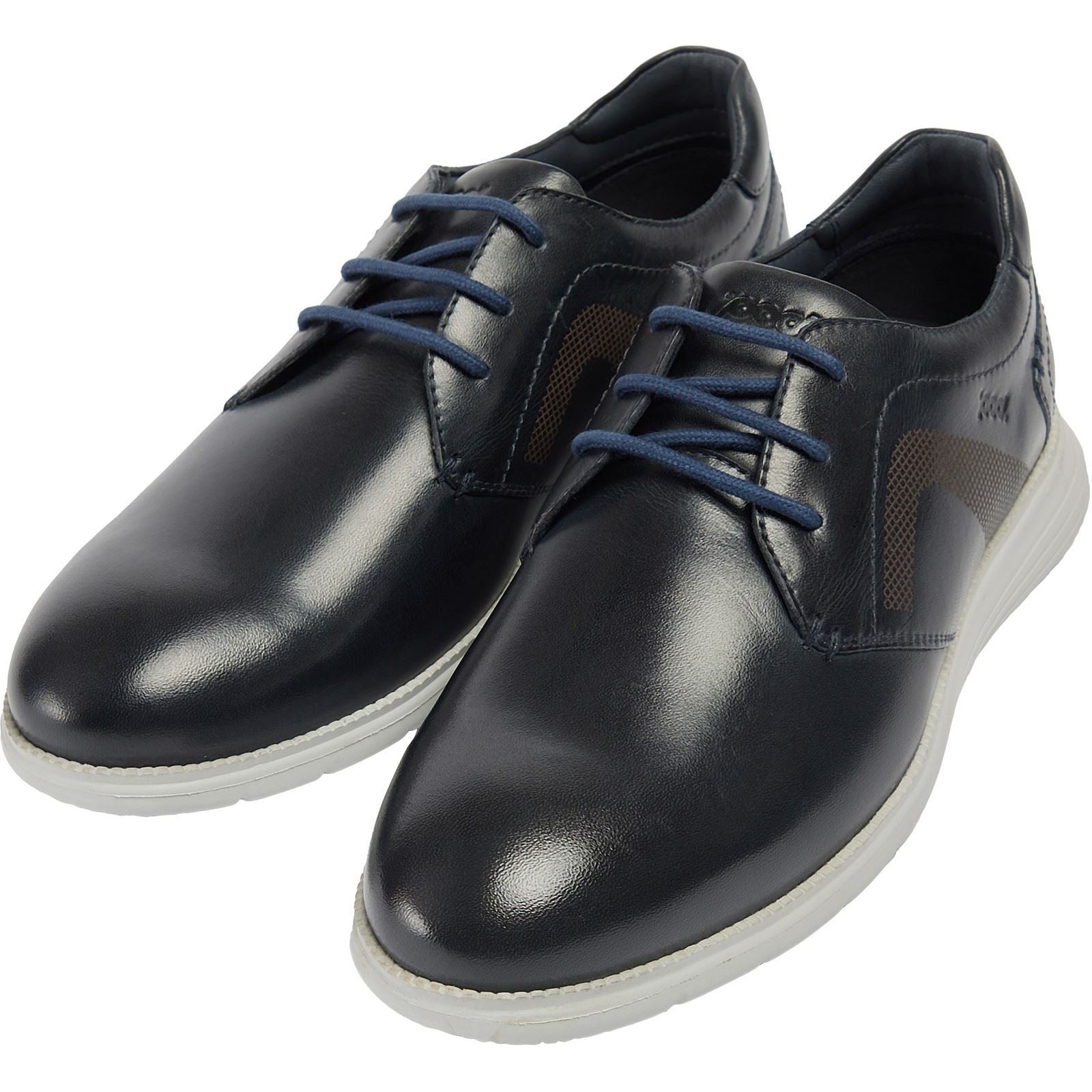 Pod Aston Leather Men's Navy Lace-Up Shoes