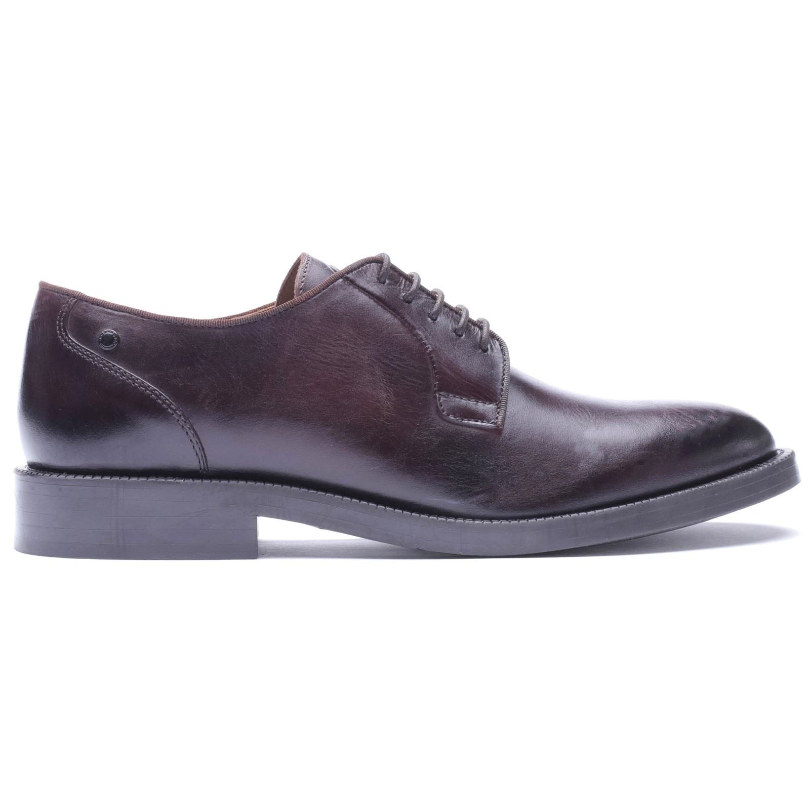 Base London Luca Leather Men's WASHED BROWN Derby Shoes