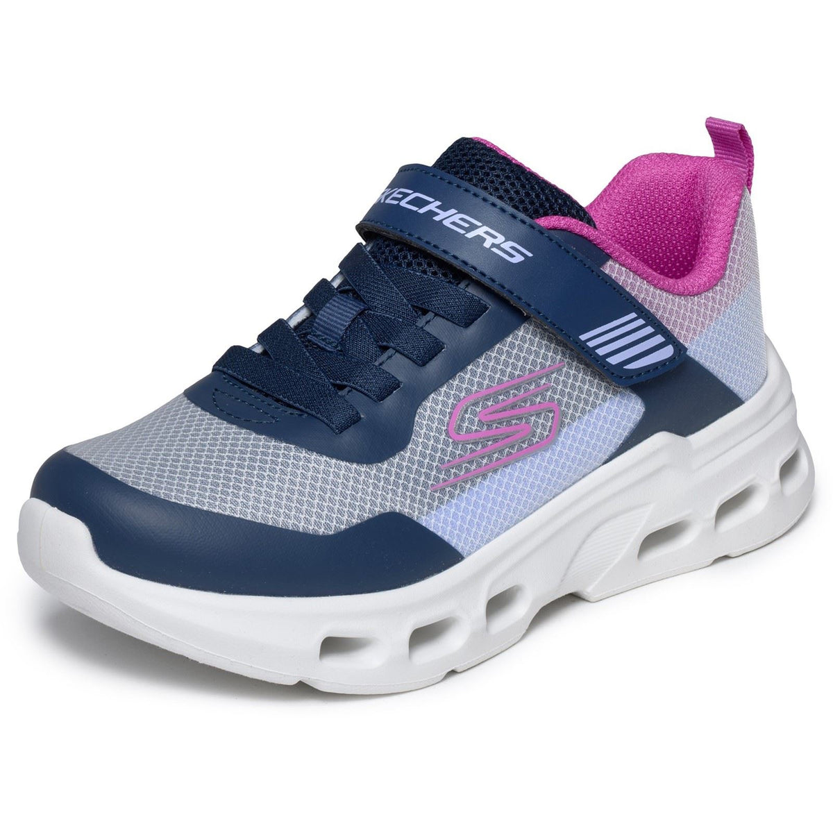 Skechers Glide-Step Drift Textile Navy/Multi Trainers