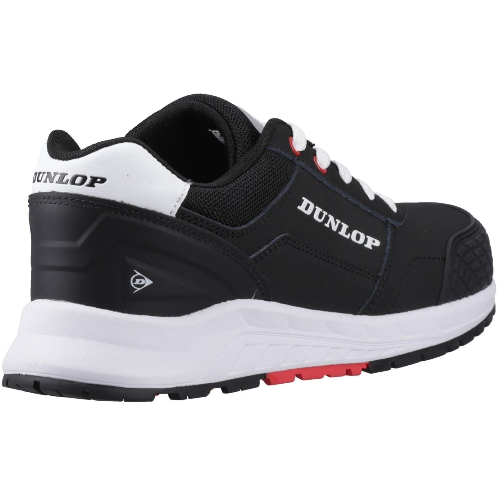 Dunlop Storm Nubuck Men's Black/White/Red Safety Trainers