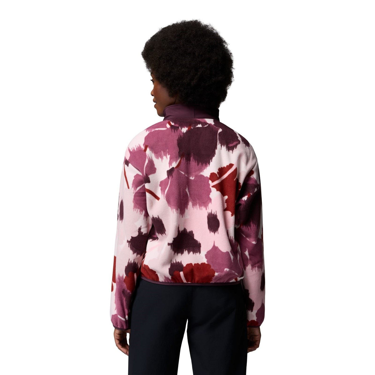 Columbia Sequoia Grove II Printed Half Zip Polyester Women's Purple Fleece Pullover