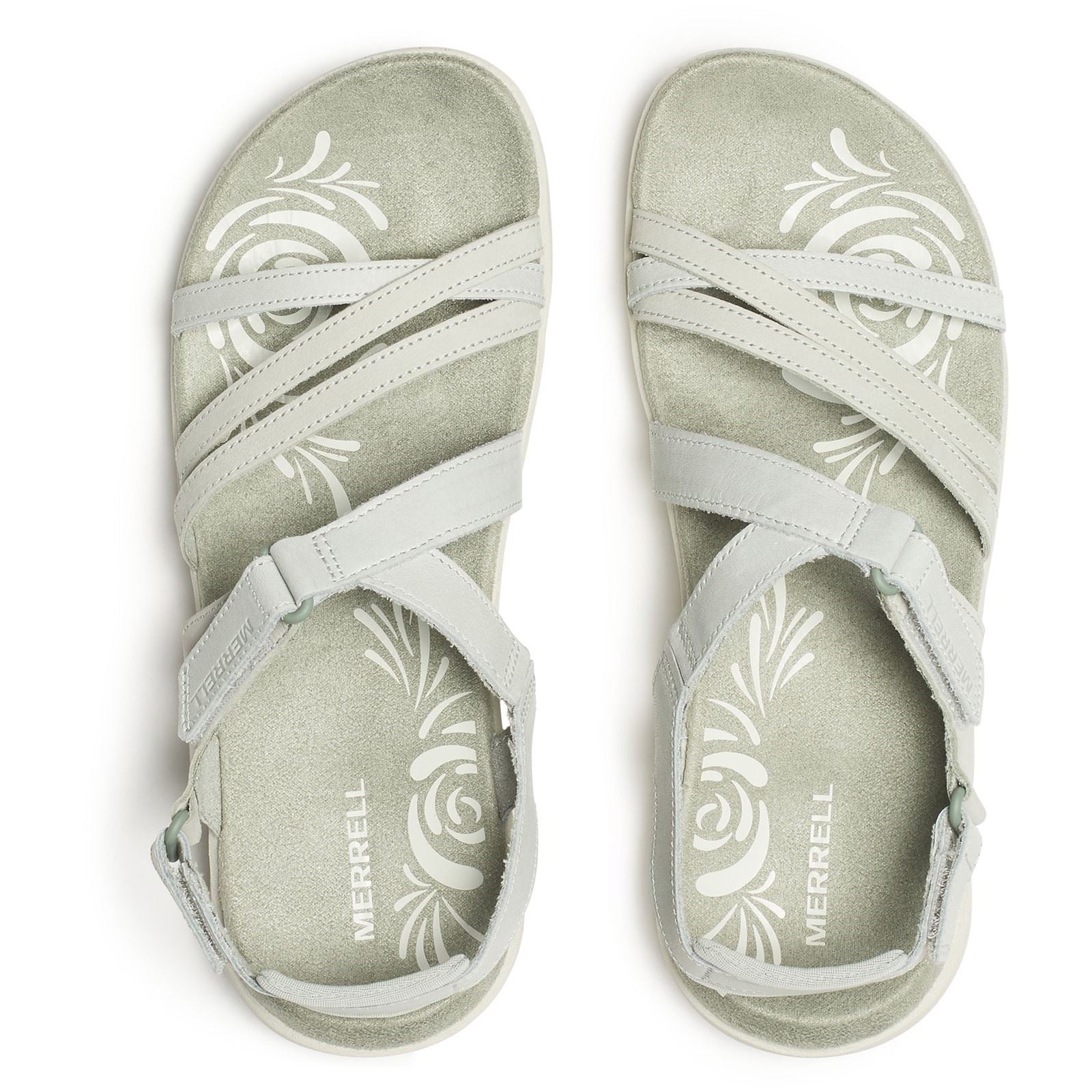 Merrell Harbor Backstrap Leather Women's Light Green Sandals