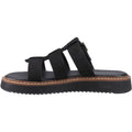 Hush Puppies Celeste Slide Leather Women's Black Sandals