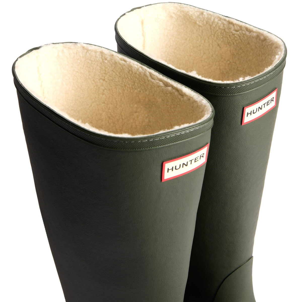 Hunter Downpour Tall Insulated Boot Rubber Women's Dark Olive Wellington Boots