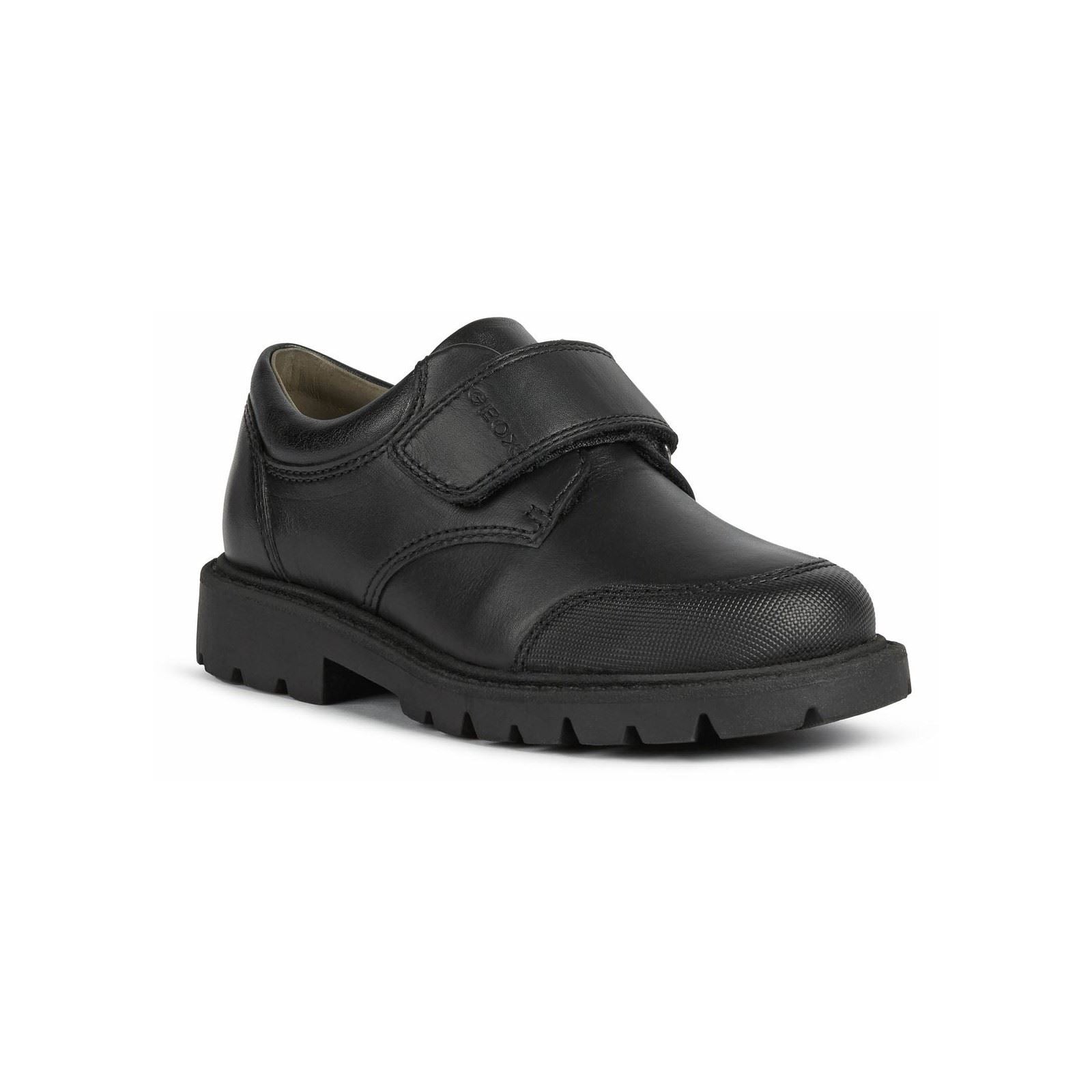 Geox Shaylax Leather Junior Black Shoes