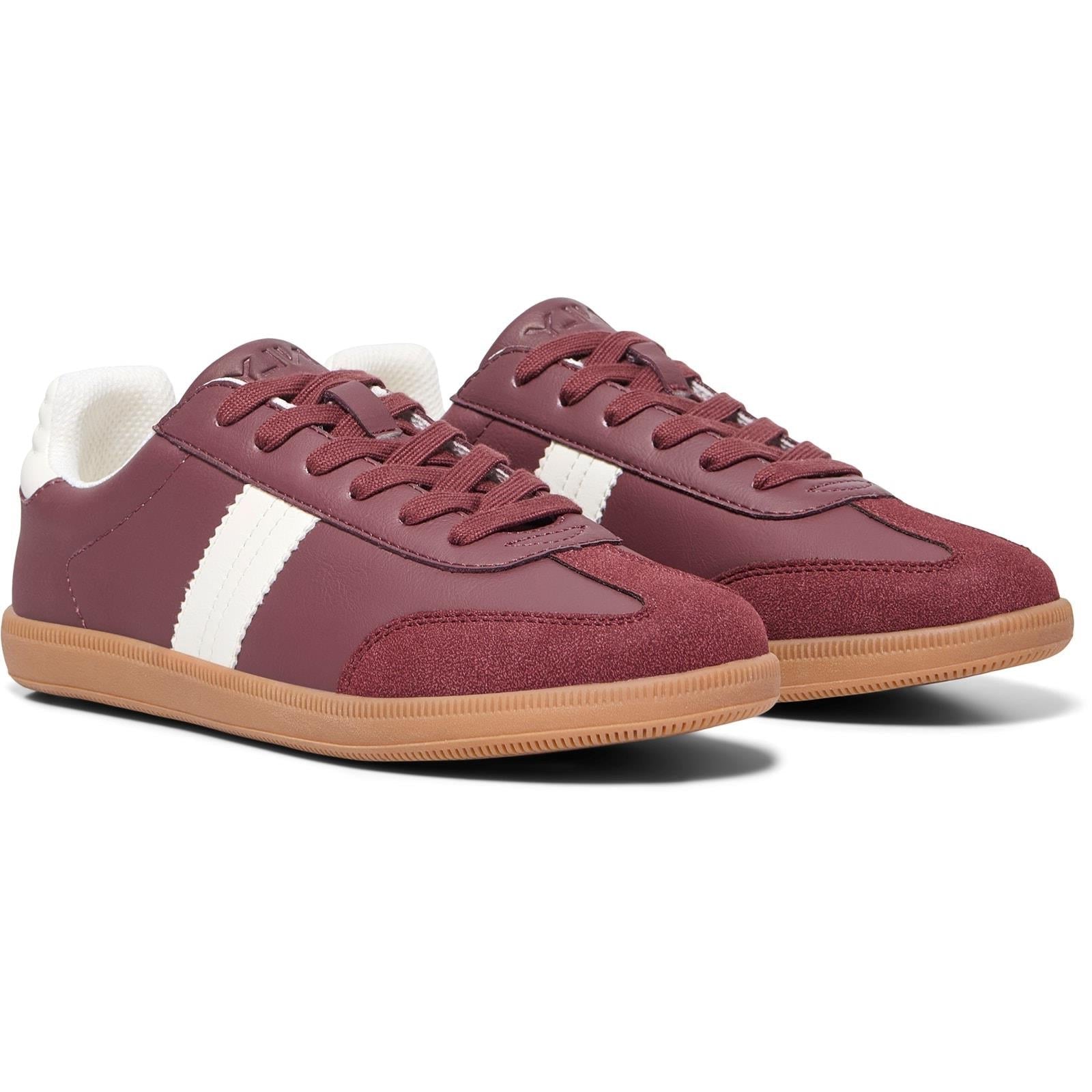 ONLY Amber Polyester Women's Burgundy/Cream Trainers
