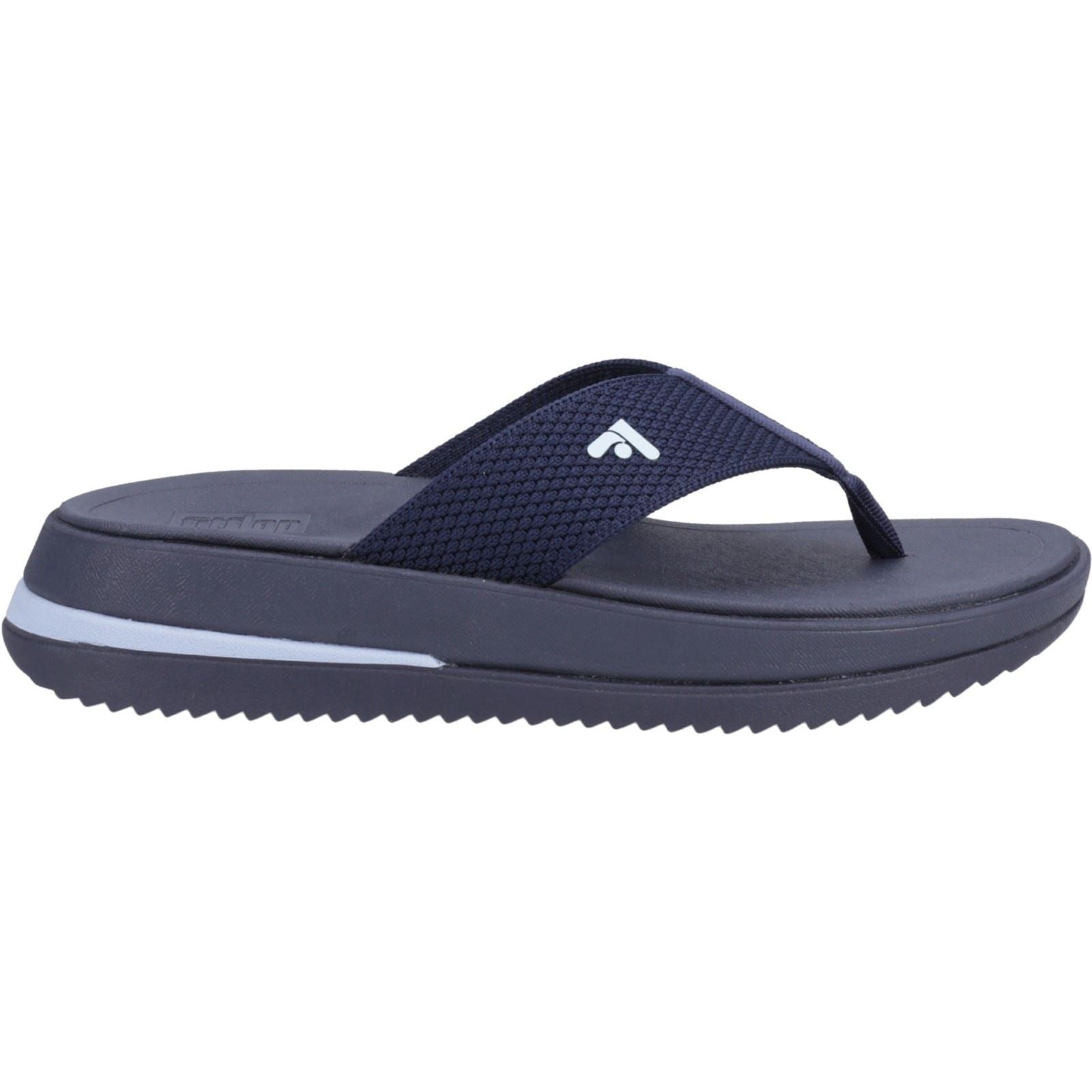 Fitflop Surff Two-tone Polyester Women's Midnight Navy Wide Sandals