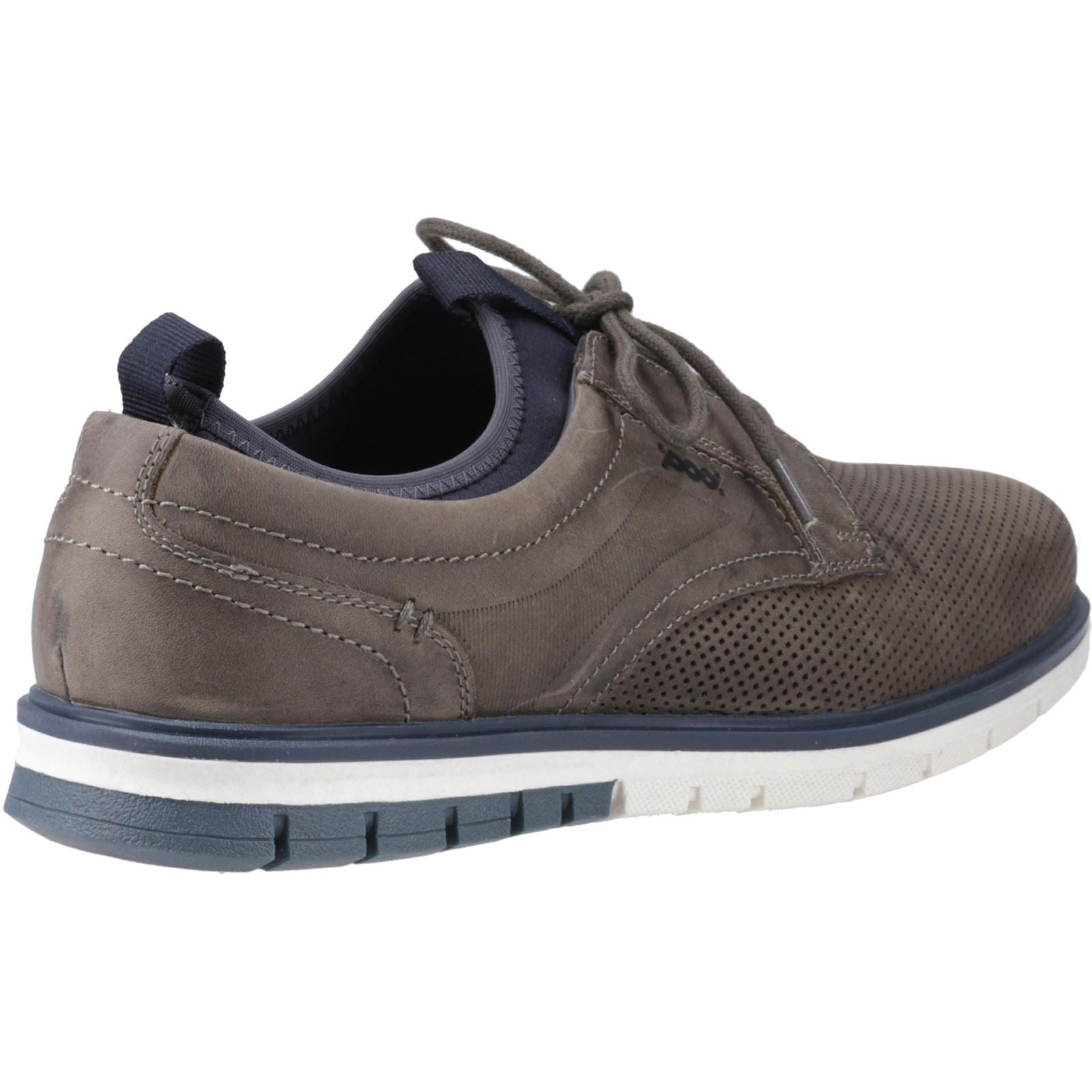 Pod Murphy Leather Men's Grey Lace-Up Shoes
