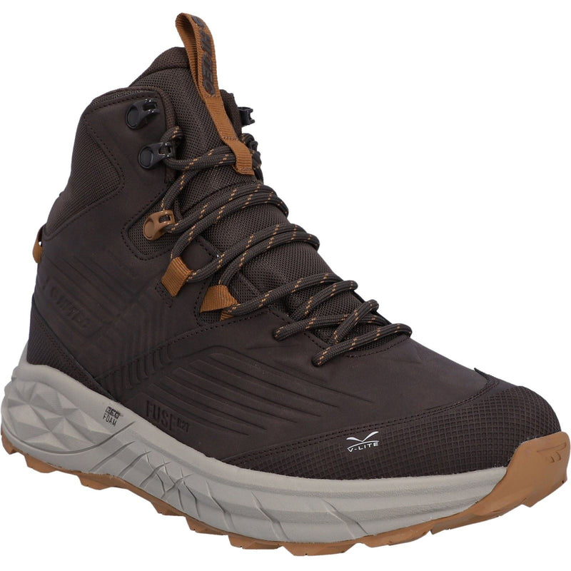 Hi-Tec Fuse Trek Mid Synthetic Men's Steel/Charcoal/Bright Marigold Hiking Boots