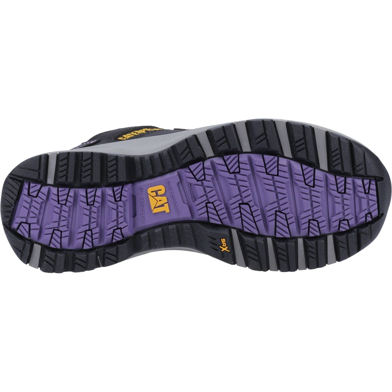 Caterpillar Elmore PVC Black/Lilac Safety Trainers