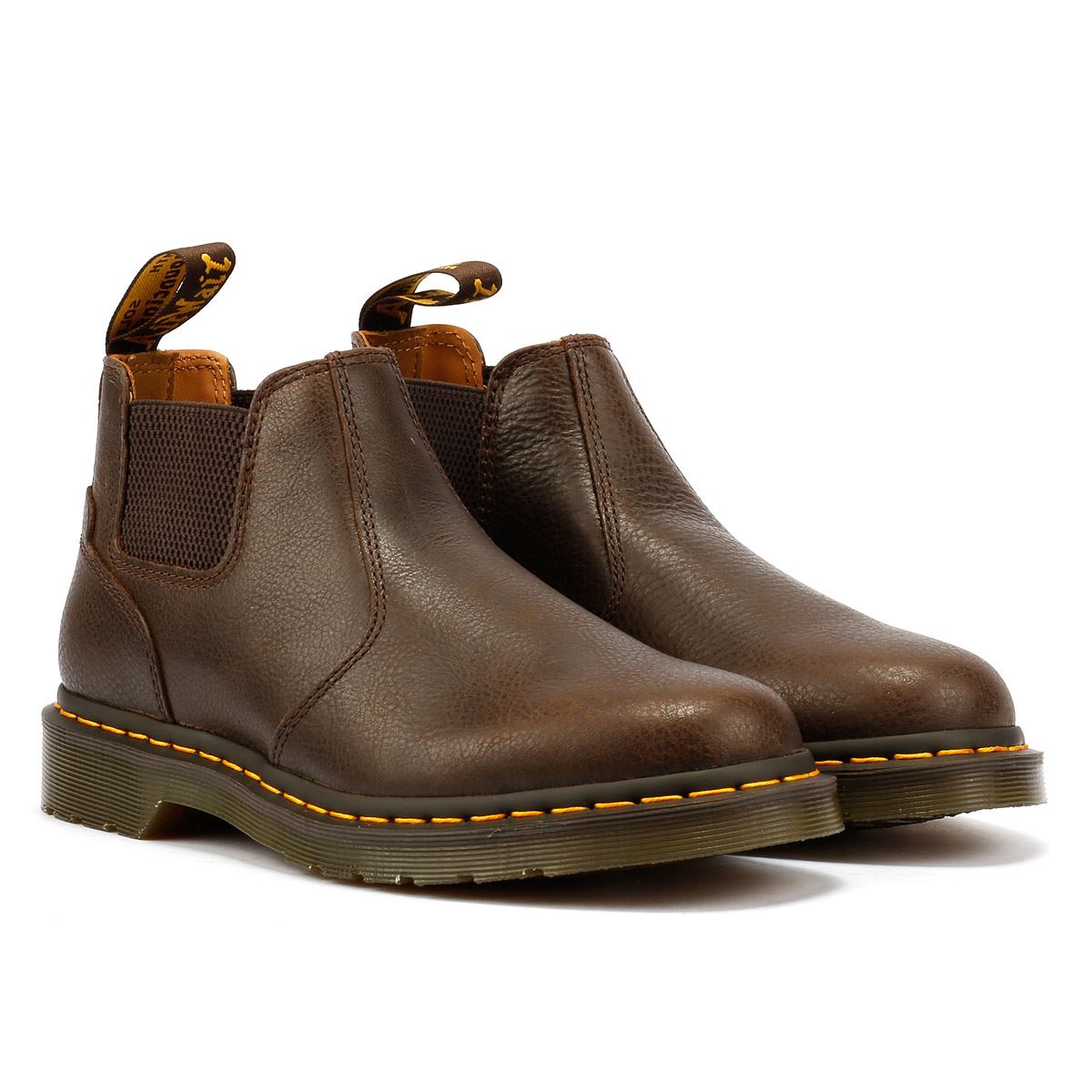 Dr. Martens 2976 Lo AR Rogue Leather Kelp Brown Boots