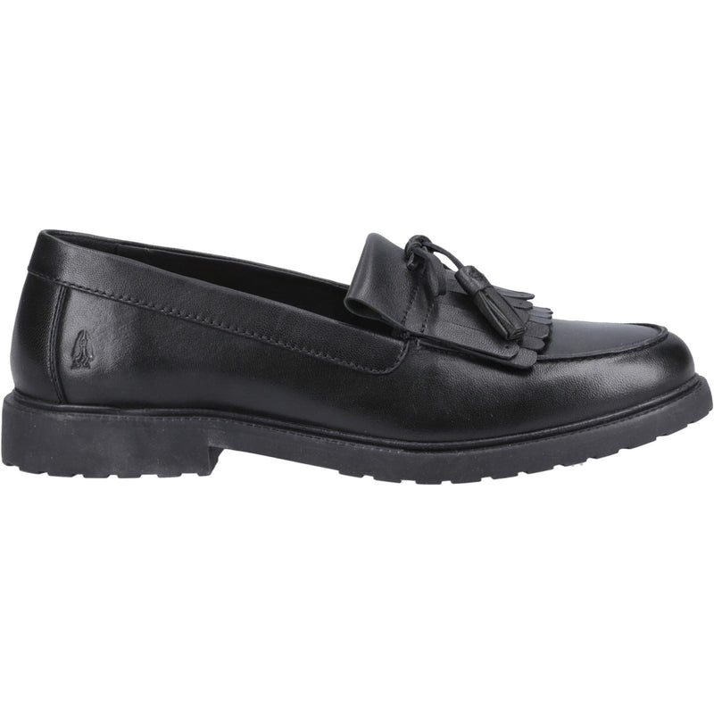 Hush Puppies Verity Kiltie Leather Women's Black Loafers