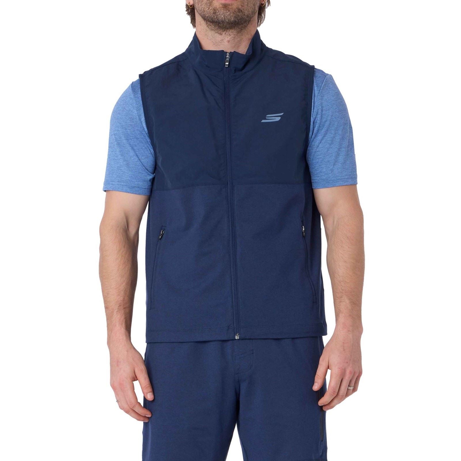 Skechers Skechers Weekend Vest Men's Blue Gilets