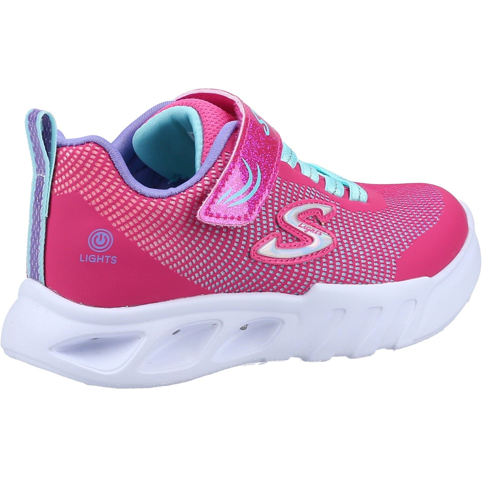 Skechers Flicker Flash Girl's Pink/Multi Trainers