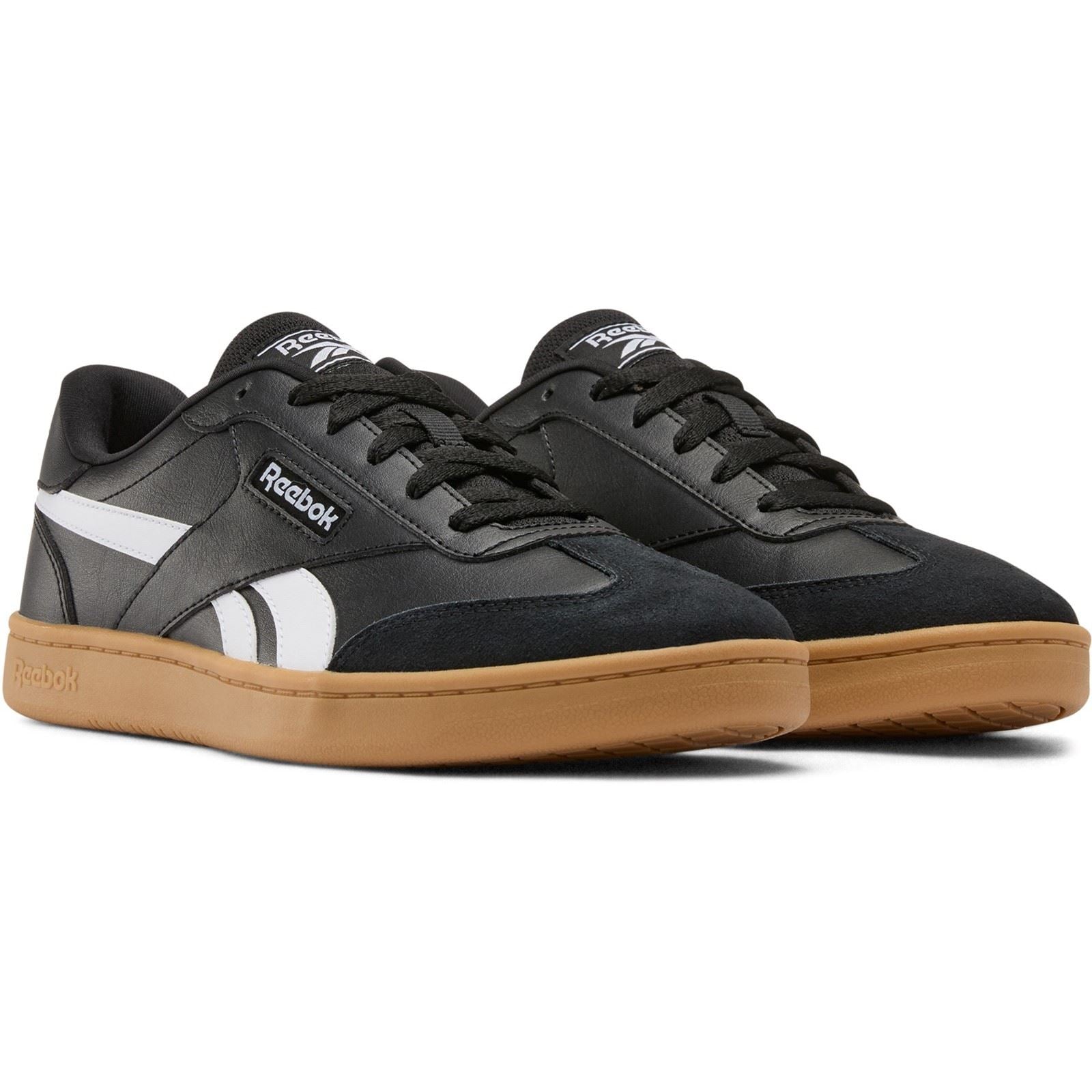 Reebok Forte Lounger Leather Men's Black/White/Gum Trainers