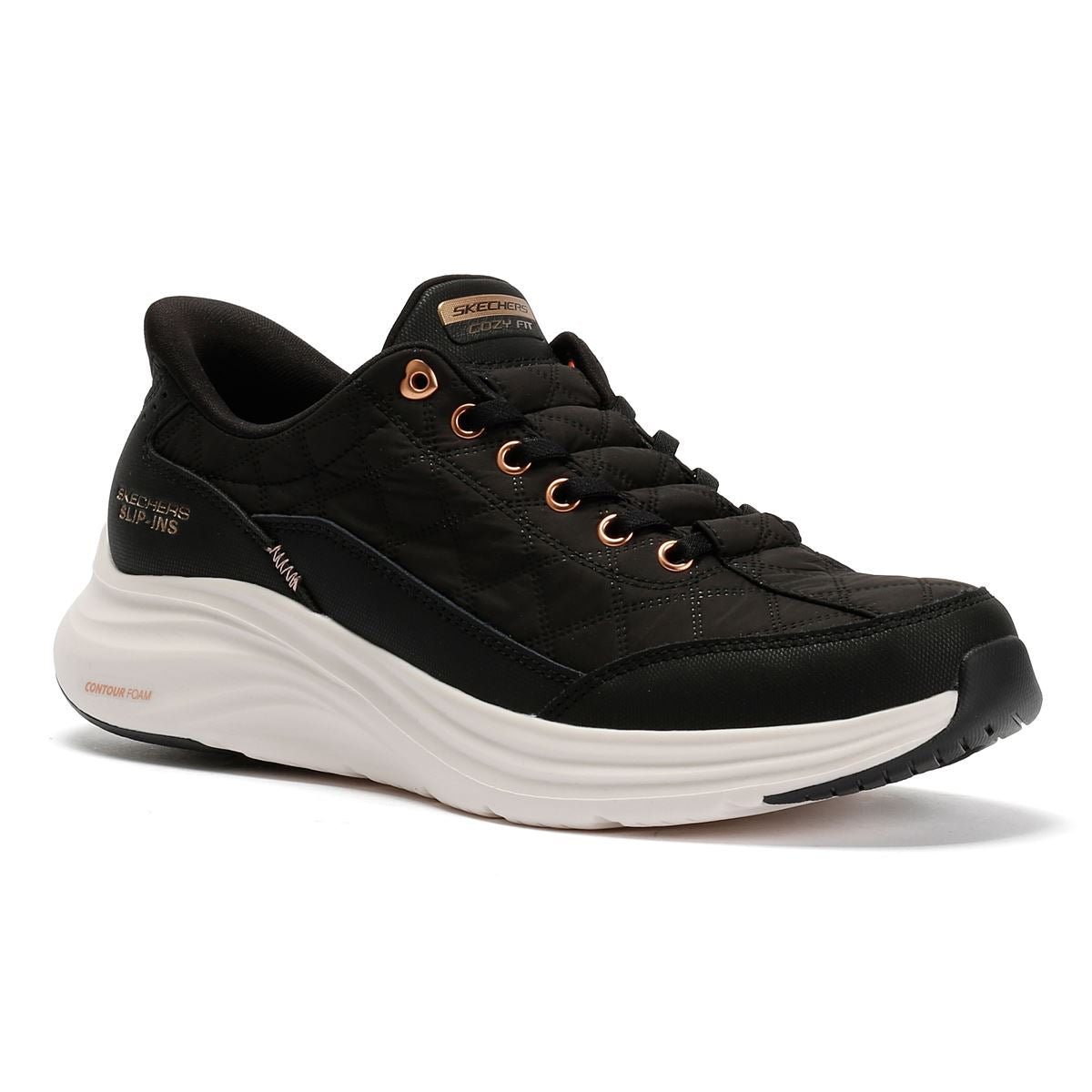 Skechers Slip-Ins Contour Foam Cozy Fit Women's Black Trainers