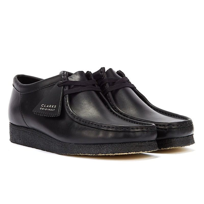 Tower London Early Black Friday - Now Live 3 Clarks Wallabee Leather Men's Black Lace-Up Shoes