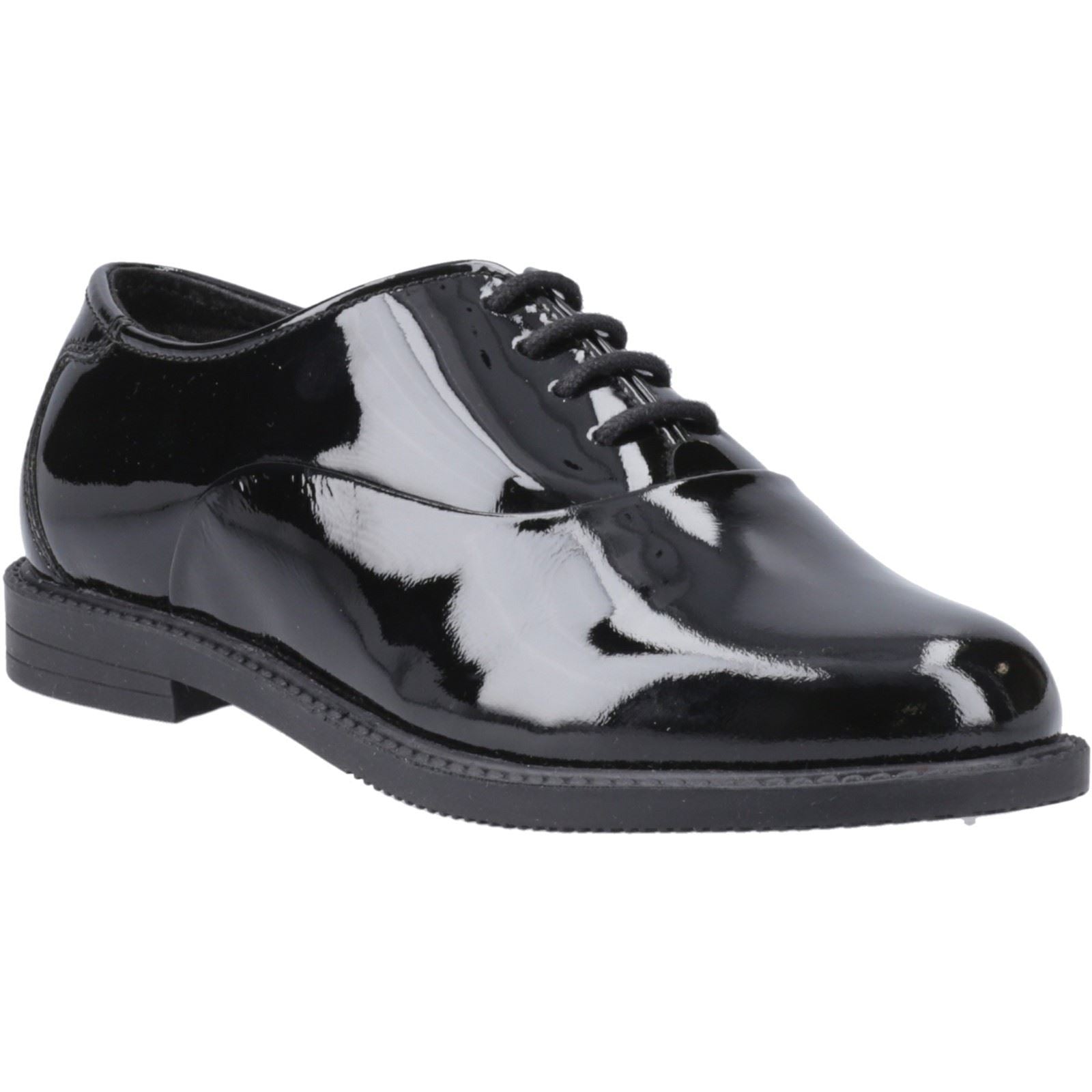 Hush Puppies Nellie Patent Leather Youth Girl's Black Oxford Shoes